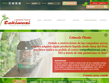 Tablet Screenshot of laboratorio.takiwasi.com