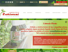 Tablet Screenshot of laboratorio.takiwasi.org